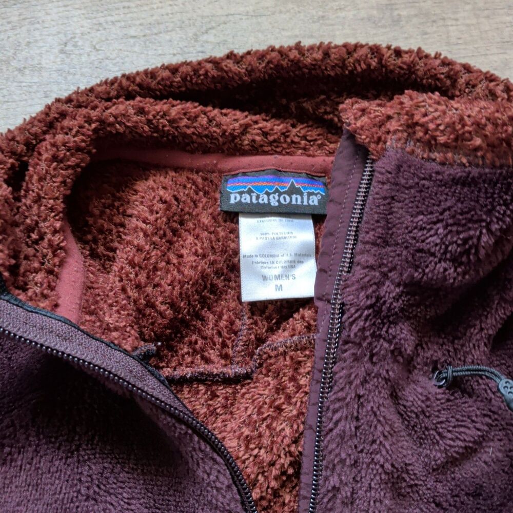 Patagonia Re-Tool Full Zip Fleece Jacket Burgundy Plum Women's Size M Medium - Picture 7 of 9